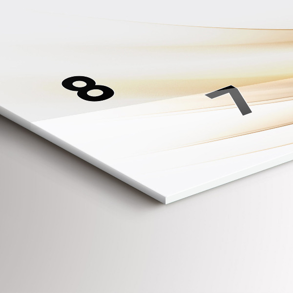 Vízszintes üvegóra Arany absztrakció