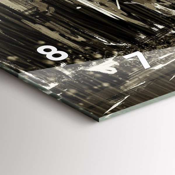 Vízszintes üvegóra Nő egy esős éjszakán