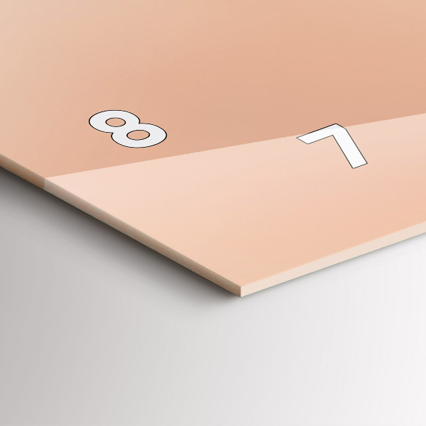 Vízszintes üvegóra Flamingo illusztráció