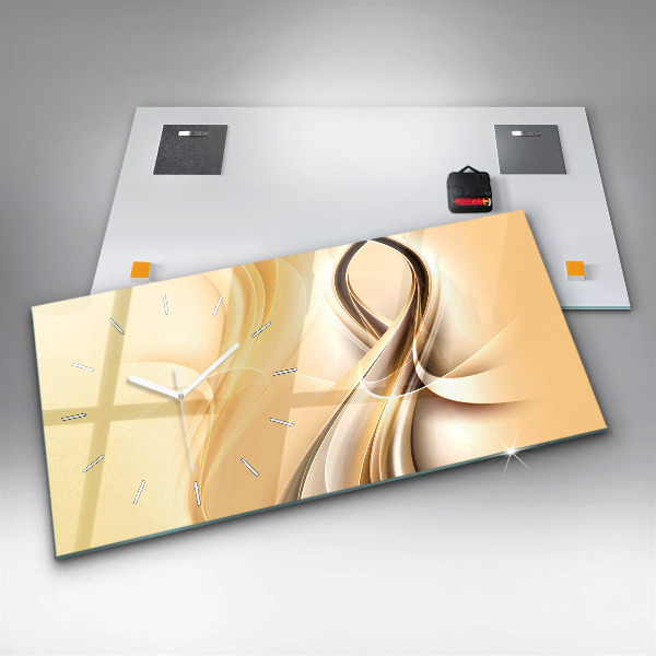 Vízszintes üvegóra Absztrakciós hullámok