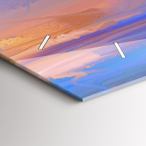 Vízszintes üvegóra Tengeri tájkép