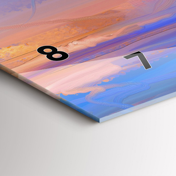 Vízszintes üvegóra Tengeri tájkép