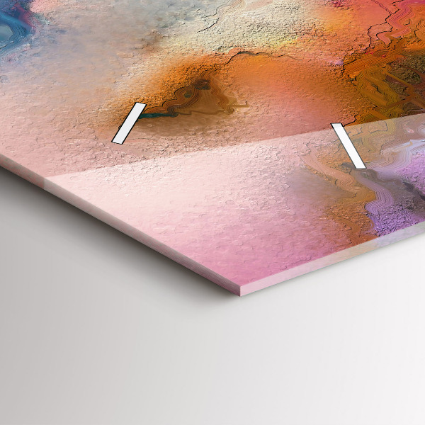 Vízszintes üvegóra Kiömlött festék