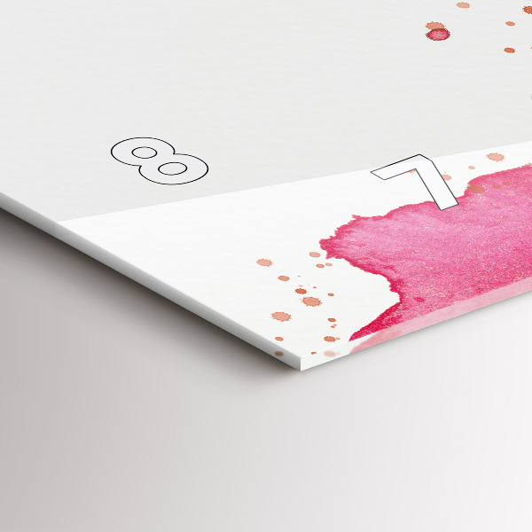 Vízszintes üvegóra Akvarell sas háttér