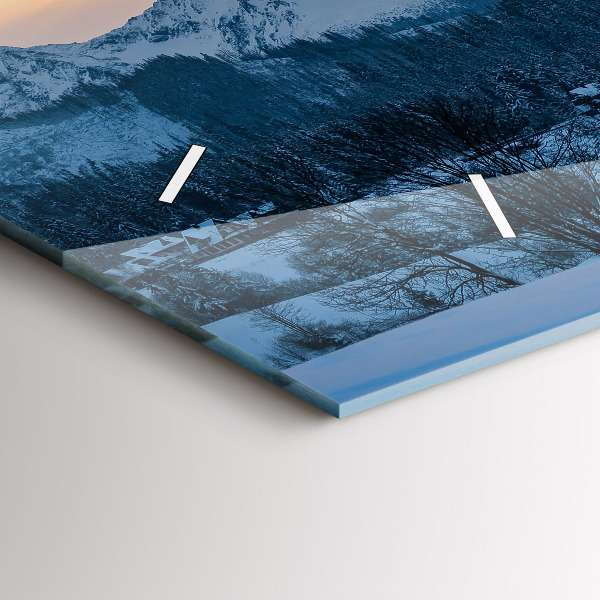 Vízszintes üvegóra Hegyi táj