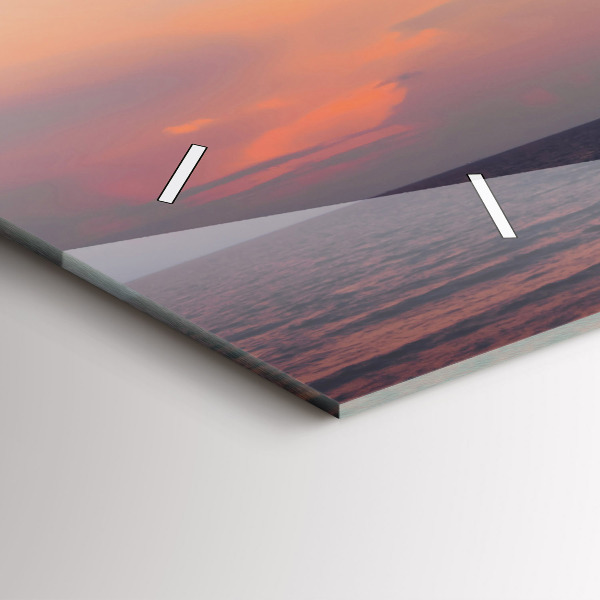 Vízszintes üvegóra Szörfözés a tengerparton