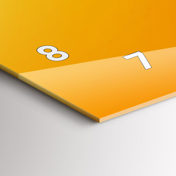 Vízszintes üvegóra Narancs