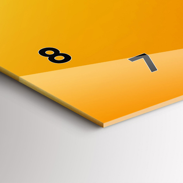 Vízszintes üvegóra Narancs