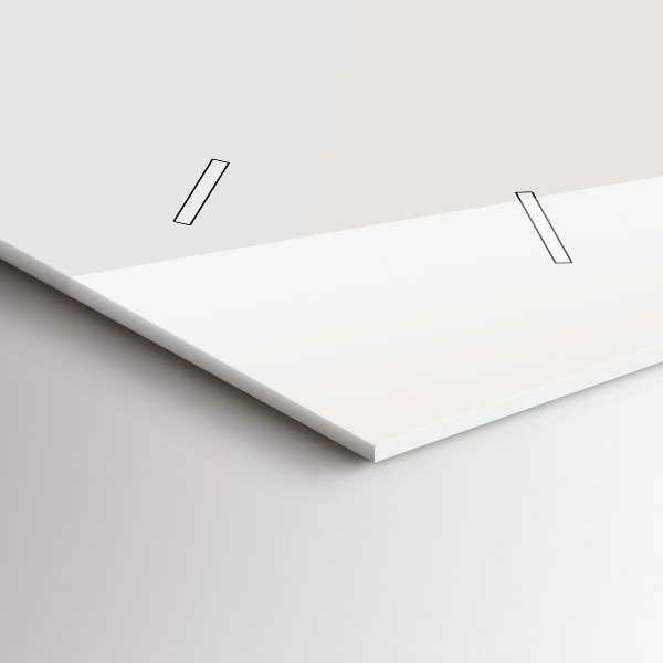 Vízszintes üvegóra egy tigris festett portréja