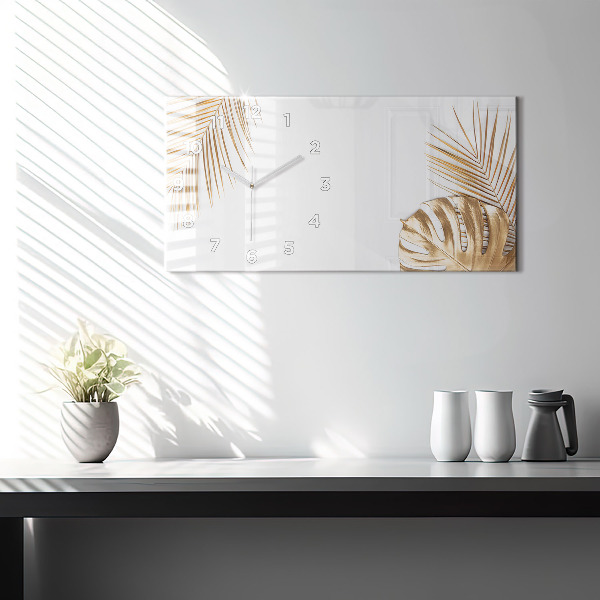 Vízszintes üvegóra Trópusi levelek