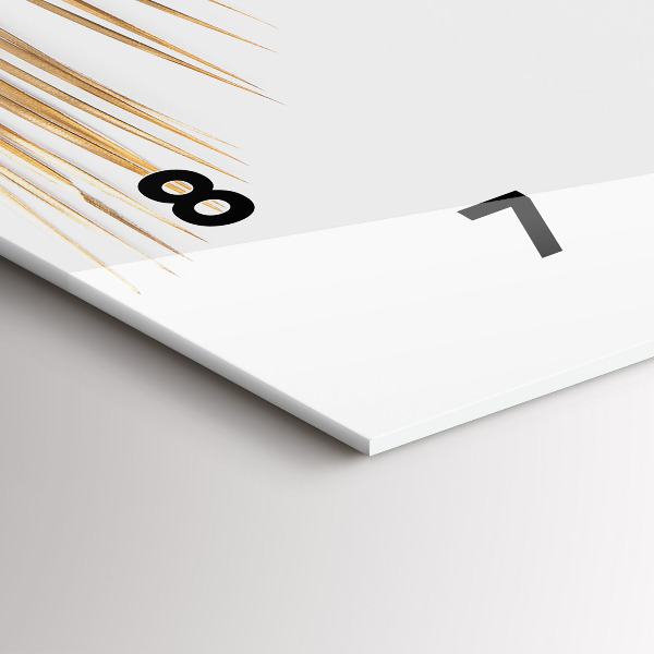 Vízszintes üvegóra Trópusi levelek