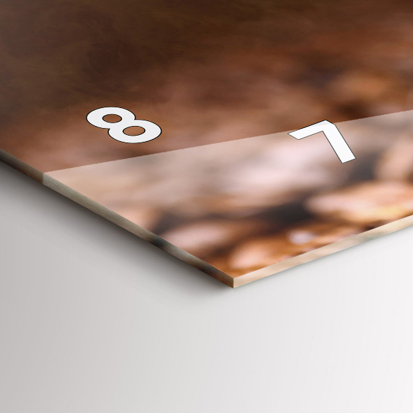 Vízszintes üvegóra Kávébab