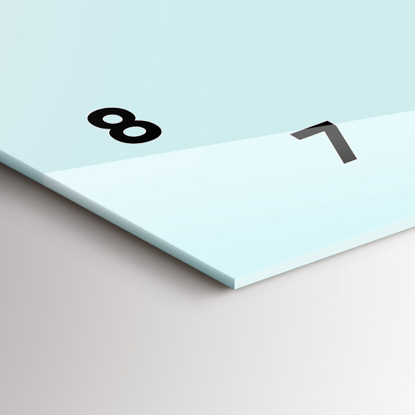 Vízszintes üvegóra Vicces macska szemüveggel