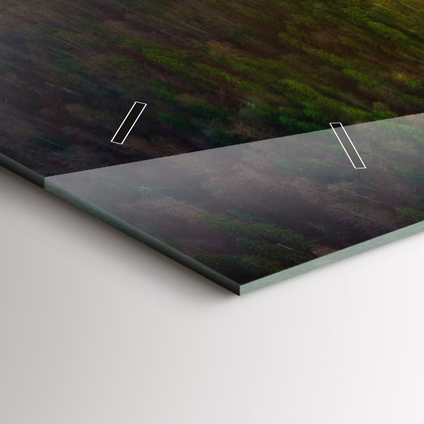 Vízszintes üvegóra Naplemente a hegyek felett