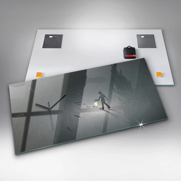 Vízszintes üvegóra Vándor a sötétben