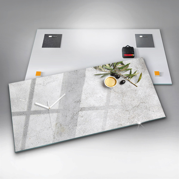 Vízszintes üvegóra Minimalista olajbogyó