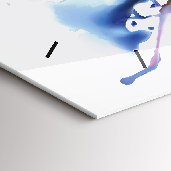 Vízszintes üvegóra Oroszlán - akvarell