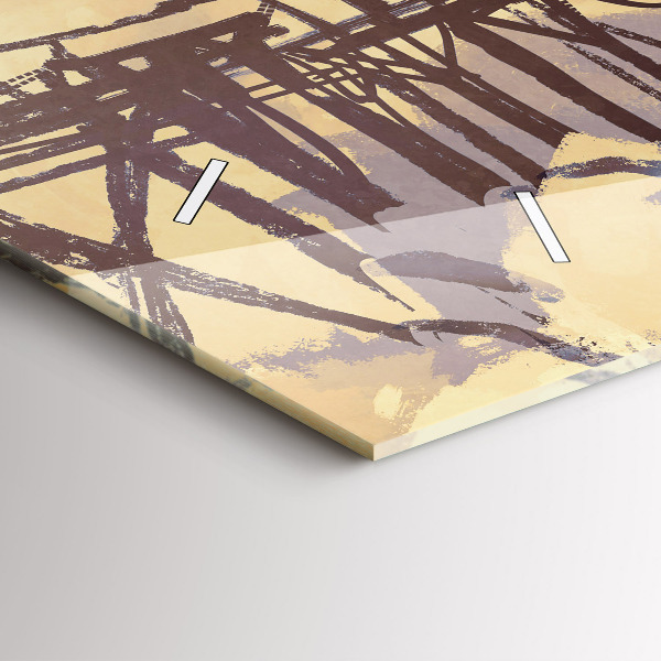 Vízszintes üvegóra Ember a régi hídon