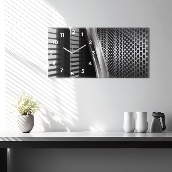 Vízszintes üvegóra Black metal absztrakció