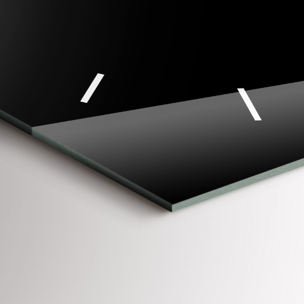 Vízszintes üvegóra Black metal absztrakció