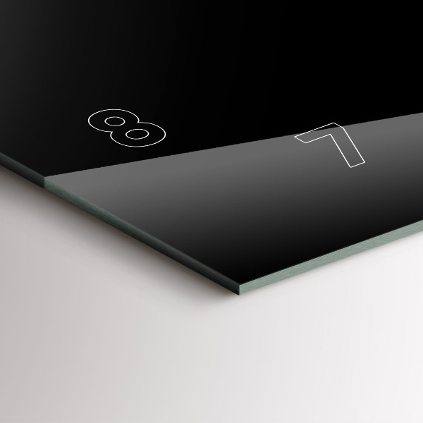 Vízszintes üvegóra Black metal absztrakció