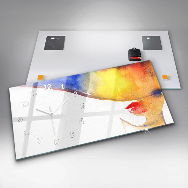 Vízszintes üvegóra Nő kalapban