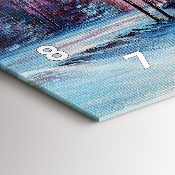 Vízszintes üvegóra Karácsonyfa és a híd