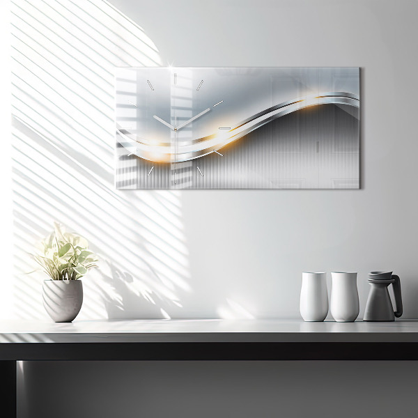 Vízszintes üvegóra Fém absztrakció