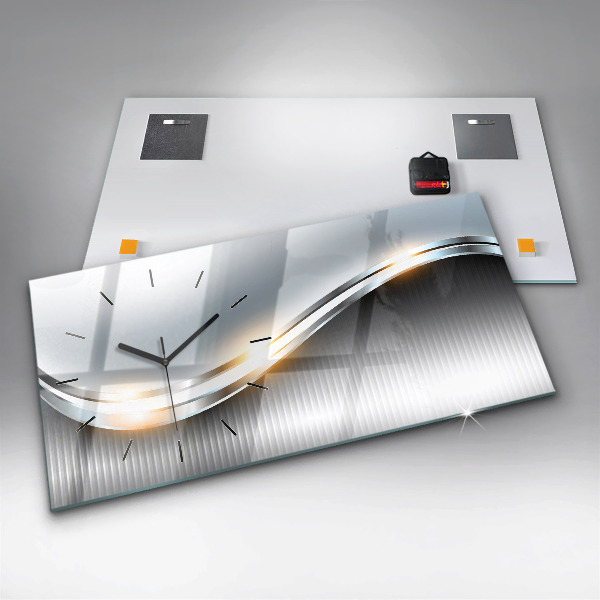 Vízszintes üvegóra Fém absztrakció