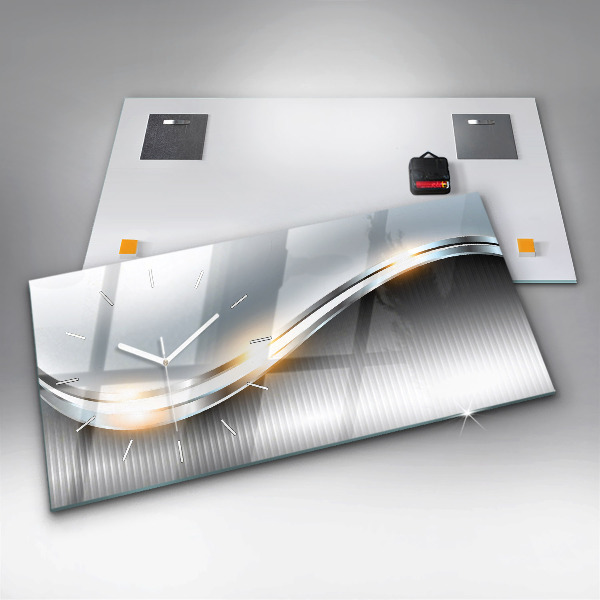 Vízszintes üvegóra Fém absztrakció