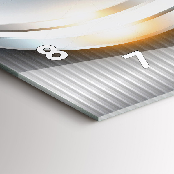 Vízszintes üvegóra Fém absztrakció