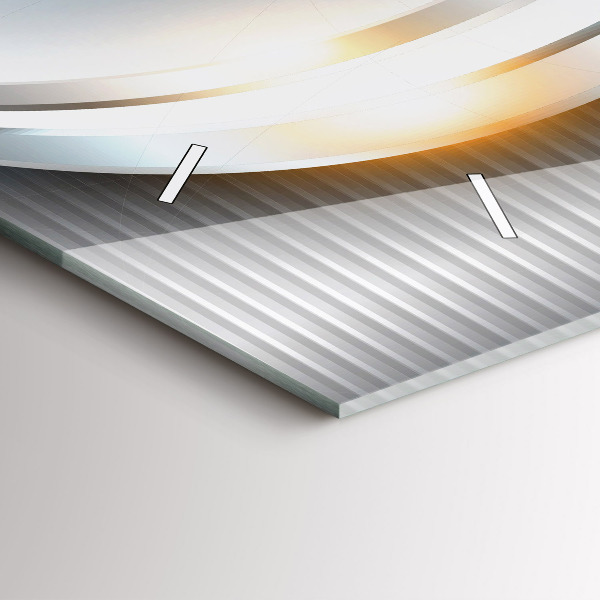 Vízszintes üvegóra Fém absztrakció