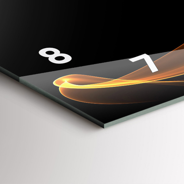 Vízszintes üvegóra Narancssárga vonalak