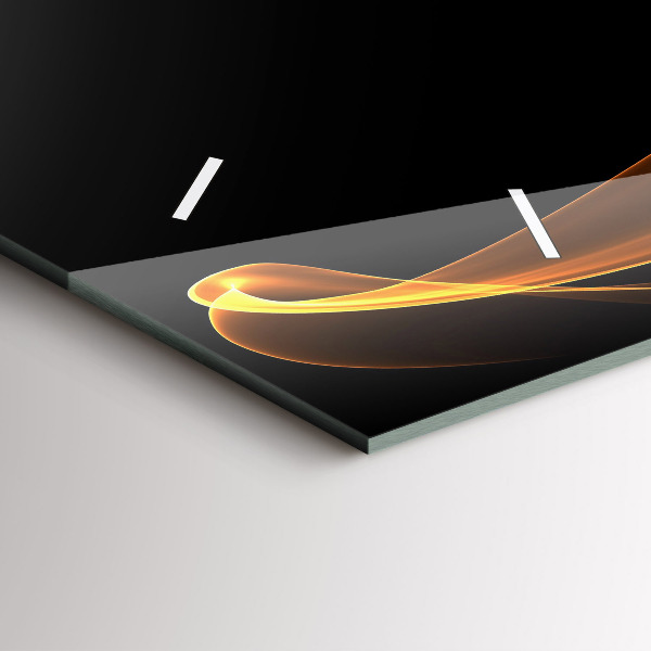 Vízszintes üvegóra Narancssárga vonalak