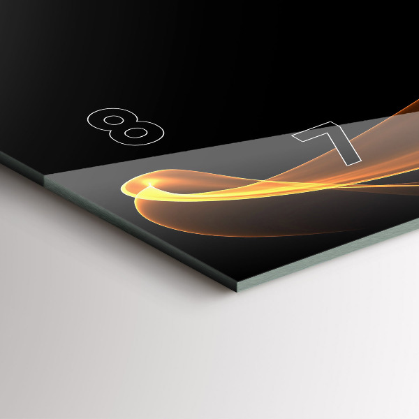 Vízszintes üvegóra Narancssárga vonalak