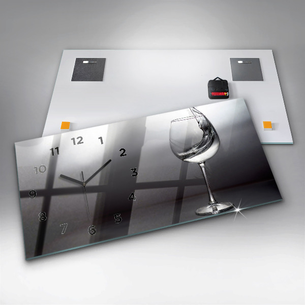 Vízszintes üvegóra Pohár bor