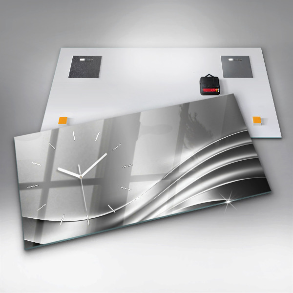 Vízszintes üvegóra Ezüst absztrakció