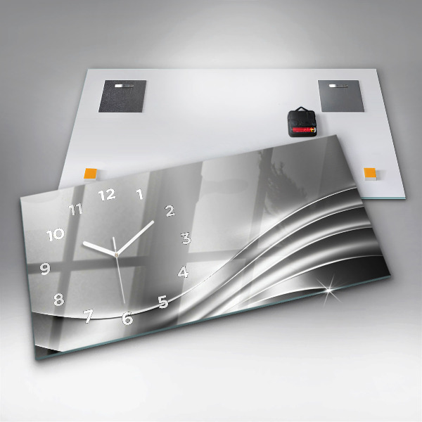 Vízszintes üvegóra Ezüst absztrakció