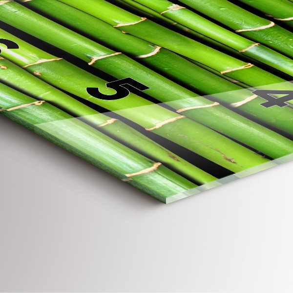 Szögletes fali üvegóra Ázsiai bambusz