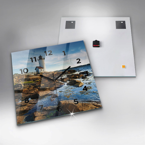 Szögletes fali üvegóra Annisquam világítótorony