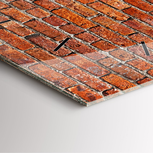 Szögletes fali üvegóra Régi téglafal