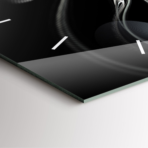 Szögletes fali üvegóra Absztrakt füst