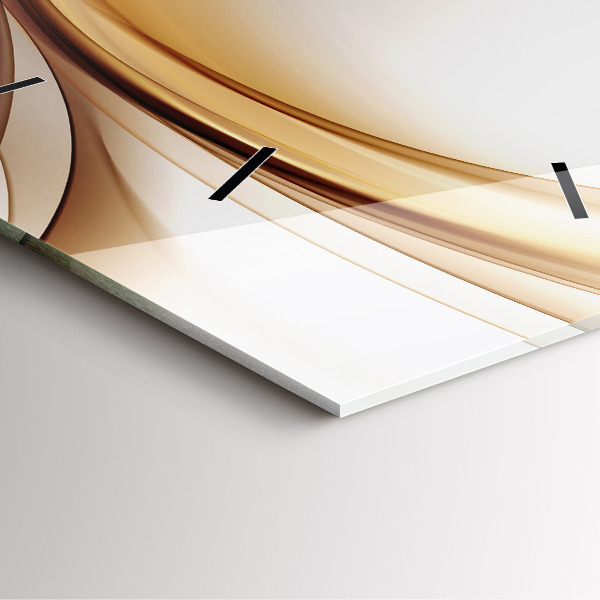 Szögletes fali üvegóra Arany absztrakció