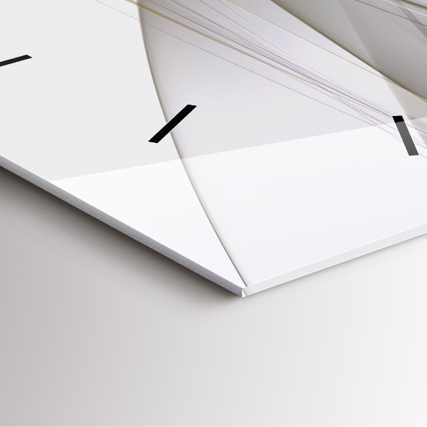 Szögletes fali üvegóra Fényes absztrakció