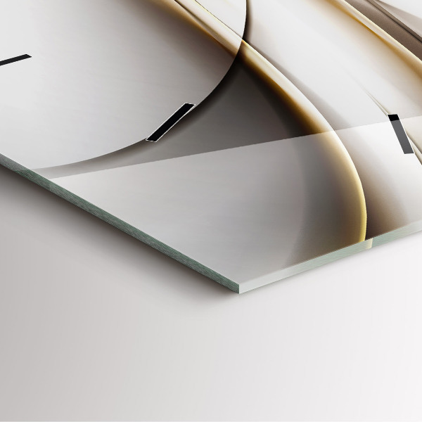 Szögletes fali üvegóra Absztrakt vonalak