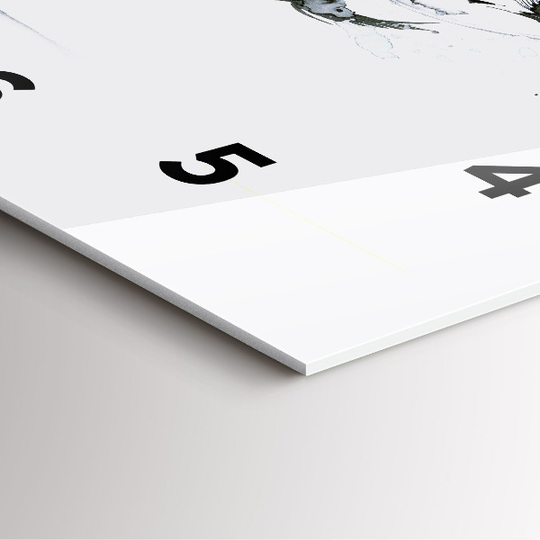 Szögletes fali üvegóra Balettet táncoló nő