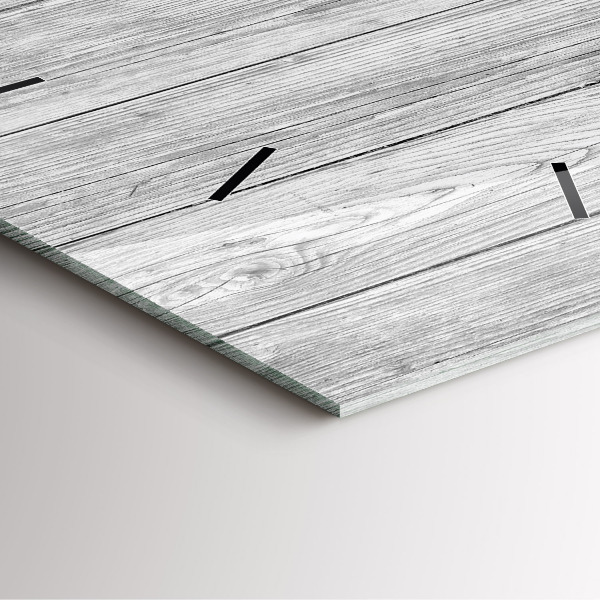 Szögletes fali üvegóra Fa panelek