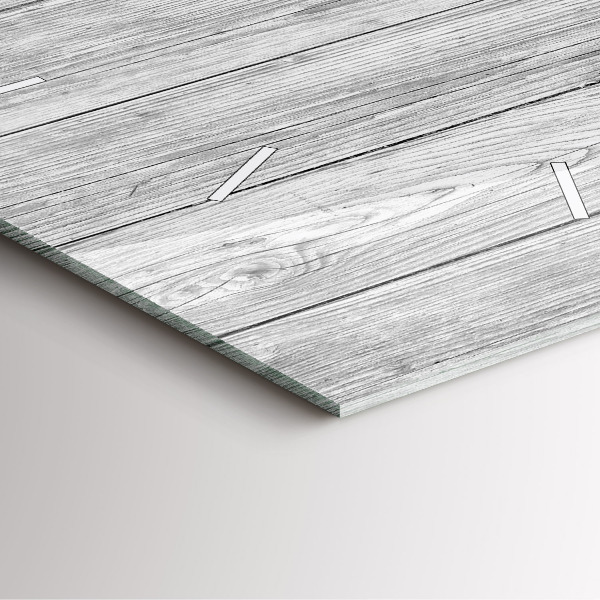 Szögletes fali üvegóra Fa panelek