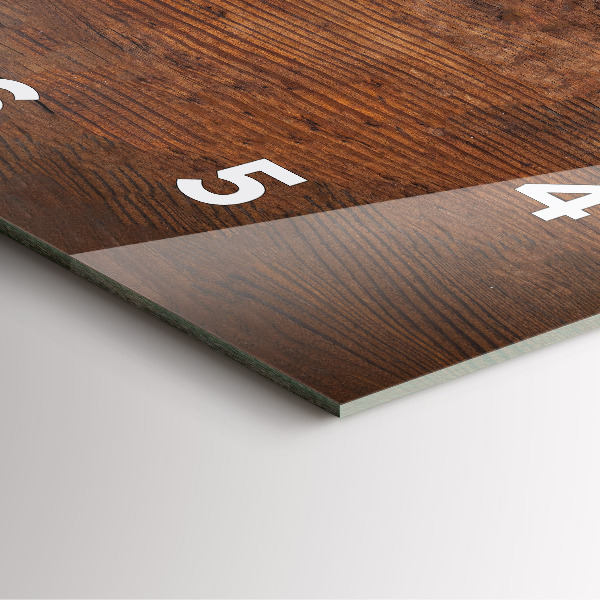 Szögletes fali üvegóra Régi fa