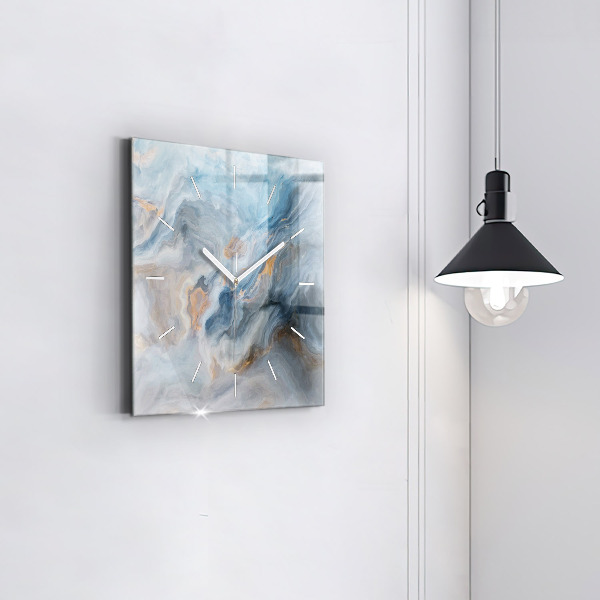 Szögletes fali üvegóra Márvány minta